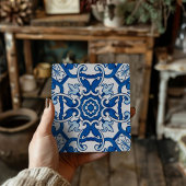 Carreau European Vintage Sintra Blue Design Tile Coasters