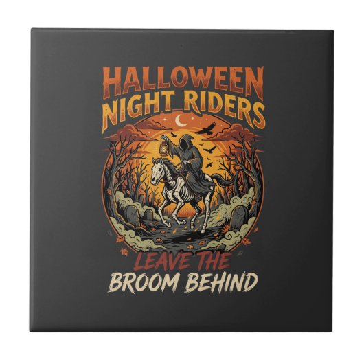 Carreau Évasion du cavalier sinistre d'Halloween (Devant)