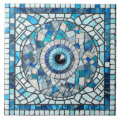 Carreau Evil Oeil Amulet Mosaic Art (Devant)