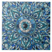 Carreau Evil Oeil Amulet Mosaic Art (Devant)