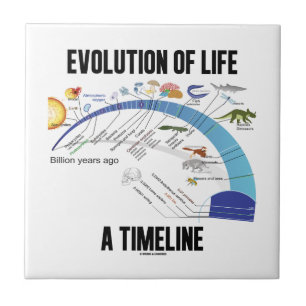 Carreau Évolution de la vie une chronologie (biologie)