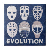 Carreau Évolution de masque de gardien de but d'hockey (Devant)