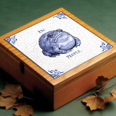 Carreau Ew People Toad Delft Blue Dutch Style 