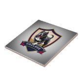 Carreau Exécution du logo PitBull College (Côté)