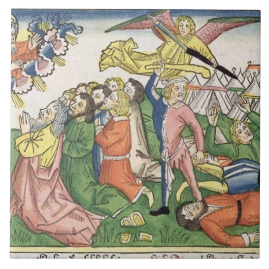 Carreau Exode 32 15-23 Moïse cassant les comprimés en (Devant)