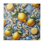 Carreau Exotic Tile Accents | Moroccan Mediterranean Lemon (Devant)