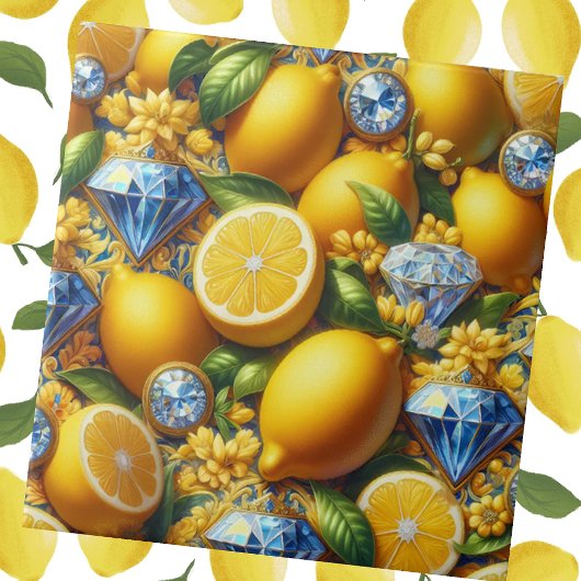 Carreau Exotic Tile Accents | Morrocan Mediterranean Lemon