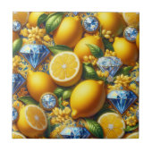 Carreau Exotic Tile Accents | Morrocan Mediterranean Lemon (Devant)