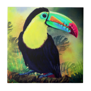 Carreau Exotique Tropical Toco Toucan Bird - Peinture 