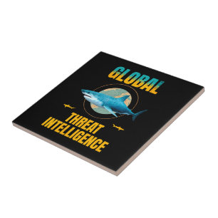 Carreau Expert en cybersécurité Requin Drôle