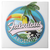 Carreau explorer le logo fabuleux de l'Argentine (Devant)