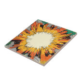 Carreau Explosion d'art pop de style comique (6) (Côté)