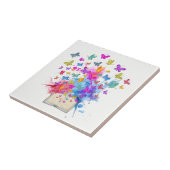 Carreau Explosion de papillons (Côté)