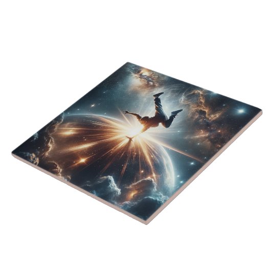 Carreau Explosion de rupture galactique dans l'espace prof (Côté)