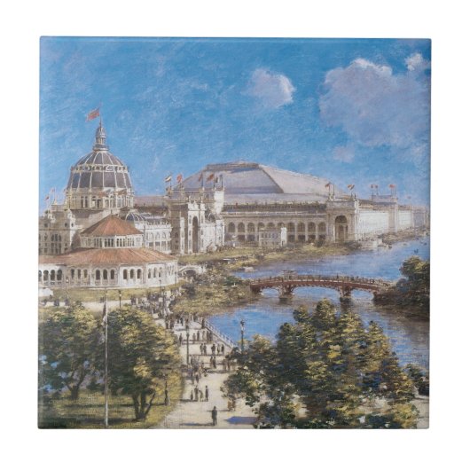 Carreau Exposition colombienne mondiale par Theodore Robin (Devant)