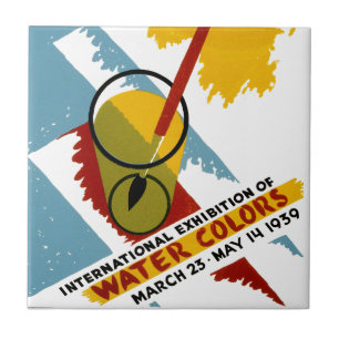 Carreau Exposition internationale sur la couleur de l'eau