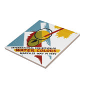 Carreau Exposition internationale sur la couleur de l'eau (Côté)