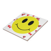 Carreau Face aux Coeurs rouges (Côté)