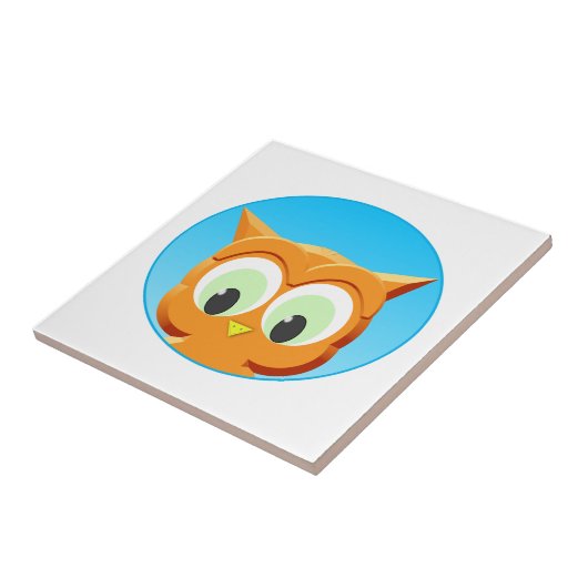 Carreau Face D'Une Petite Chouette (Côté)