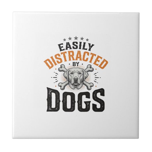 Carreau Facilement Distrait Par Les Chiens Conception De C (Devant)