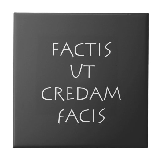 Carreau Factis ut credam facis (Devant)