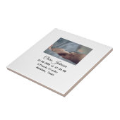 Carreau Faire-part de naissance ajoutez photo date heure l (Côté)