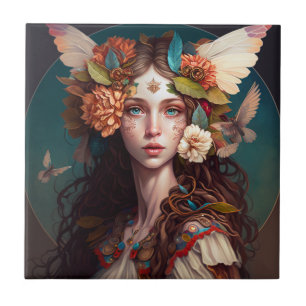 Carreau Fairy Girl Imaginaire Art Carrelage en céramique