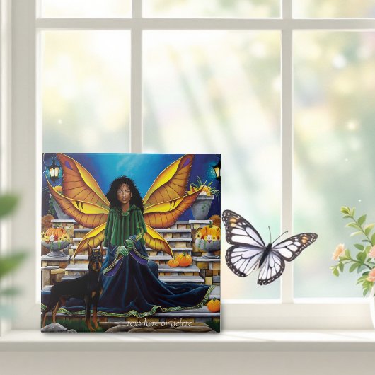 Carreau Fairy Guardian Doberman Chien