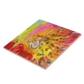 Carreau FAIRY OF DAWN AVEC FLEURS ROUGES Imaginaire (Côté)