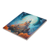 Carreau Fairy Tale Castle Imaginaire Art (Côté)