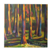 Carreau Fait dans l'illustration du Montana sur des tuiles (Devant)