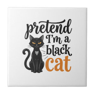 Carreau Faites comme si j'étais un chat noir T-shirt de ch