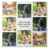 Carreau Faites votre propre collage photo et texte (Devant)
