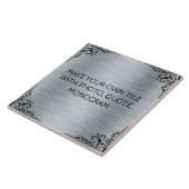 CARREAU FAITES VOTRE PROPRE TITRE CÉRAMIQUE (Côté)