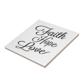 Carreau Faith Hope Love Tile (Côté)