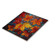 Carreau Fall leaves Stained Glass (Côté)