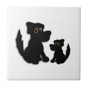 Carreau Famille Black Dog