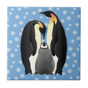 Carreau famille des pingouins