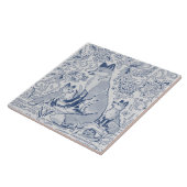 Carreau Famille Fox Denim Blue White / Grey Woodland (Côté)