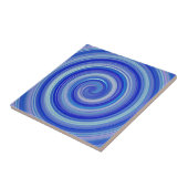 Carreau Fancy spirale bleue (Côté)