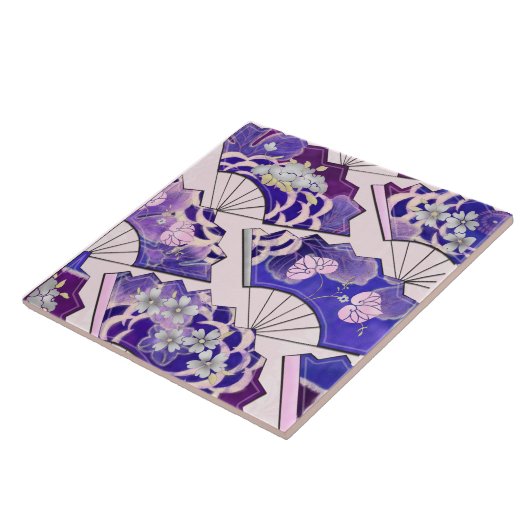 Carreau Fans traditionnels japonais (Côté)