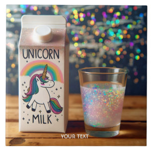 Carreau Fantaisie Licorne Arc-en-ciel Lait Mignon