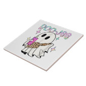 Carreau Fantôme drôle d'Halloween Boo Jee (Côté)