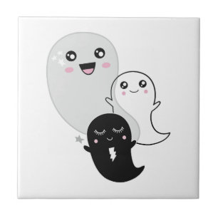 Carreau fantômes mignons halloween kawaii