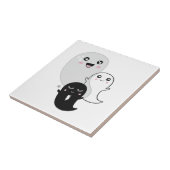 Carreau fantômes mignons halloween kawaii (Côté)