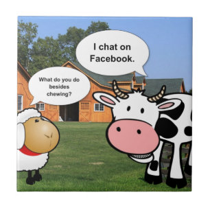 Carreau Farm animals cute cartoon funny chat
