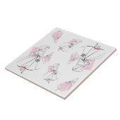 Carreau Fashion Bride Groupe rose Multi-tuile (Côté)