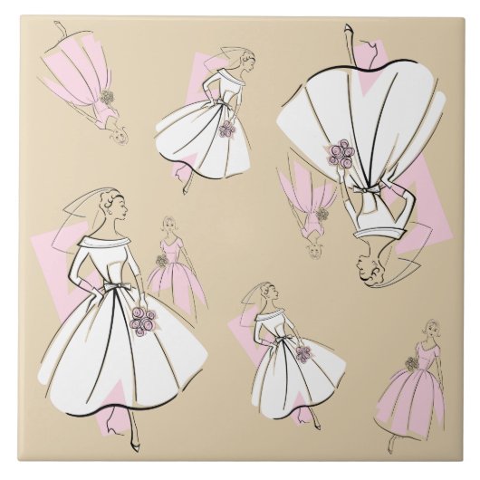 Carreau Fashion Bride Neutral Group Multi-tile (Devant)