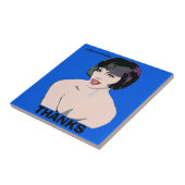 Carreau Fashion Gal, ajouter du texte d'édition, (Côté)