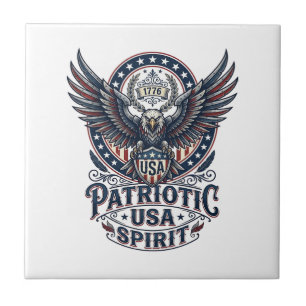 Carreau Faucon de bataille patriotique Aigle patriotique &
